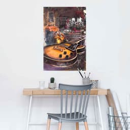 Reinders! Poster Guitar Blues Night | Mehrfarbig