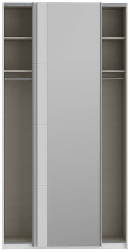 FORTE Fittio Schwebetürenschrank | Weiß
