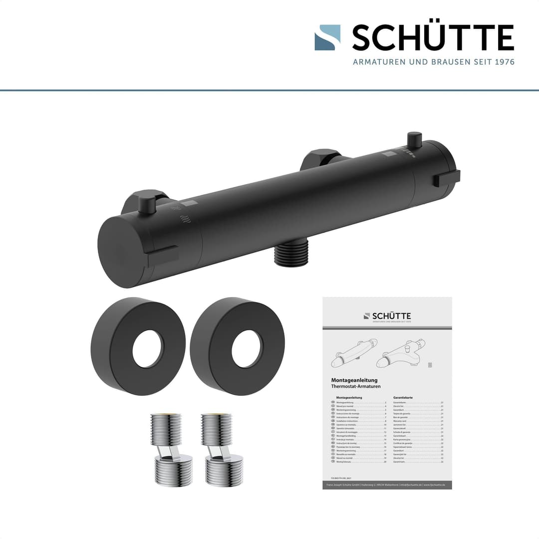 Schütte London Duscharmatur | Schwarz