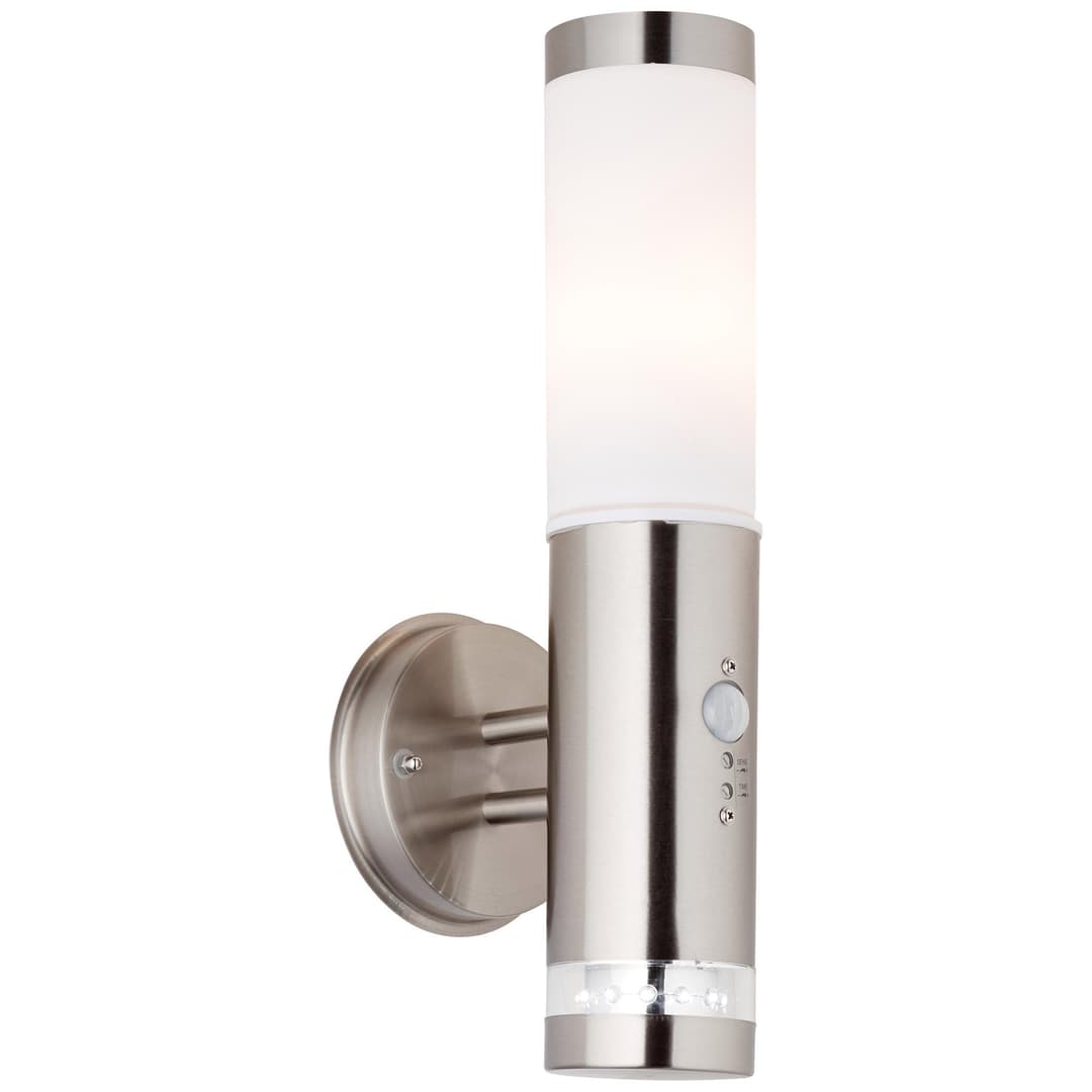 Brilliant LED Außen-Wandleuchte BOLE | Silber