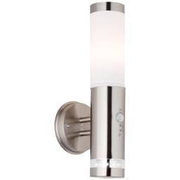 Brilliant LED Außen-Wandleuchte BOLE | Silber