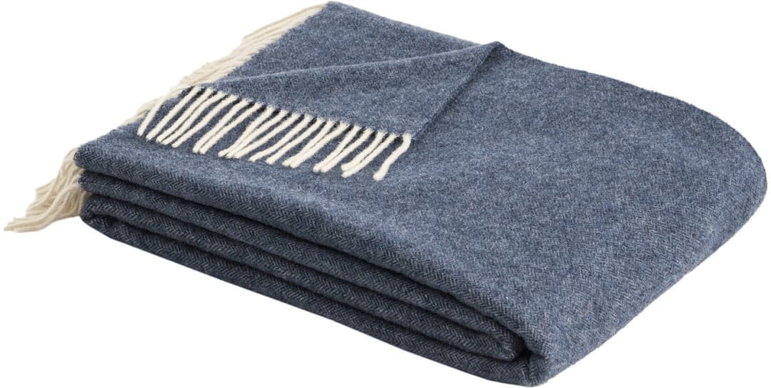 bugatti Plaid Merinowolle & Cashmere | Blau