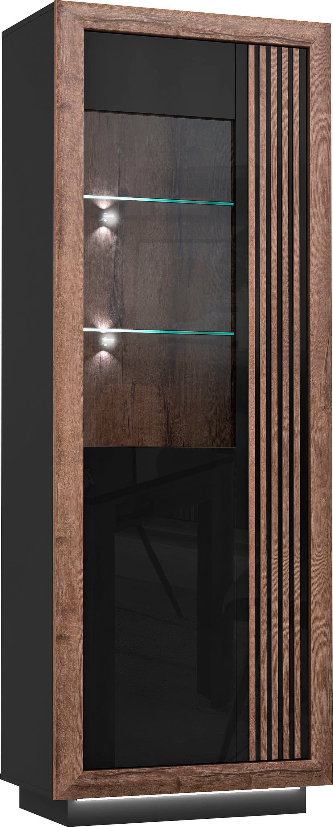 FORTE Highboard Savona | Schwarz