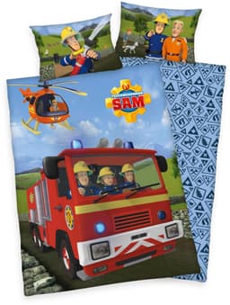 Feuerwehrmann Sam Babybettwäsche | Blau
