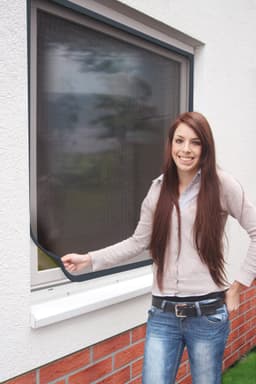 SCHELLENBERG Insektenschutz-Fensterrahmen | Grau