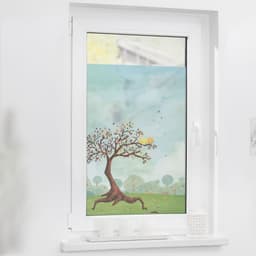 LICHTBLICK ORIGINAL Fensterfolie Märchenbaum | Mehrfarbig