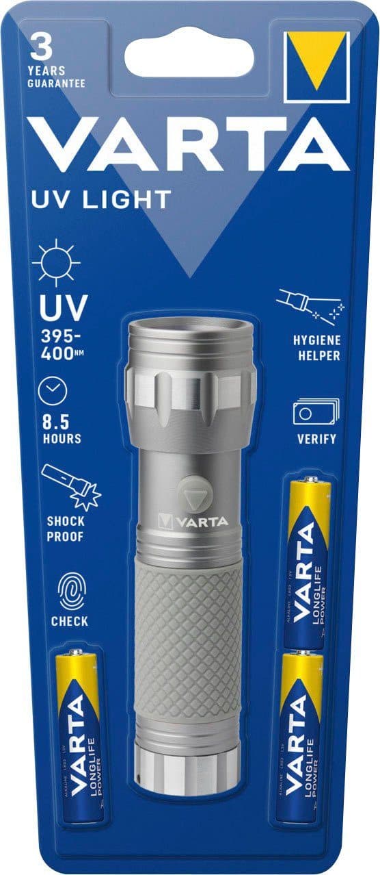 VARTA UV Licht Taschenlampe | Silber