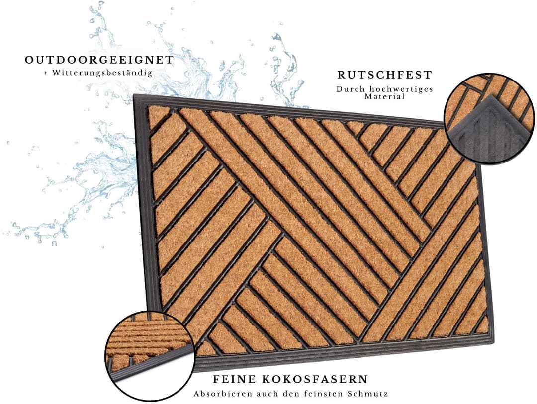HANSE Home Mix Mats Fußmatte | Braun