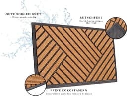 HANSE Home Mix Mats Fußmatte | Braun