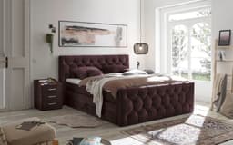 ED EXCITING DESIGN Boxspringbett "Cashfield" | Lila