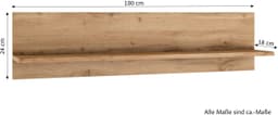 KOCHSTATION Wandboard KS-Milan | Holztöne