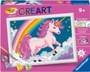 Ravensburger Malen nach Zahlen CreArt, Pinkes Einhorn | Mehrfarbig