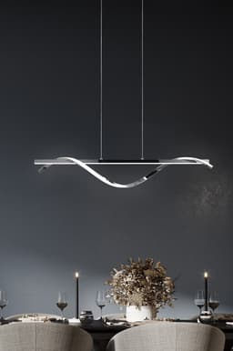 Reality Leuchten LED Pendelleuchte ISABEL | Silber