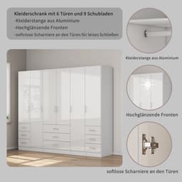 OTTO home Kleiderschrank Trento | Weiß