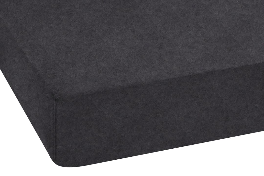 SETEX Bettlaken Feinbiber Melange Spannbetttuch | Grau
