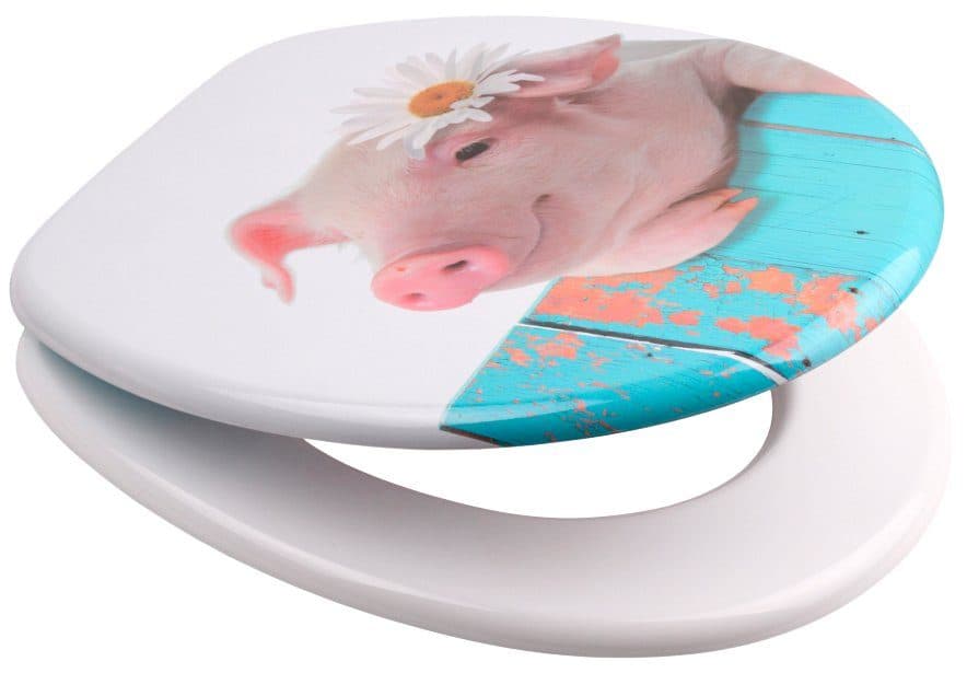 Sanilo WC-Sitz Schwein | Mehrfarbig
