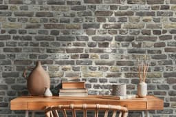 A.S. Création Vliestapete Bricks & Stones | Grau