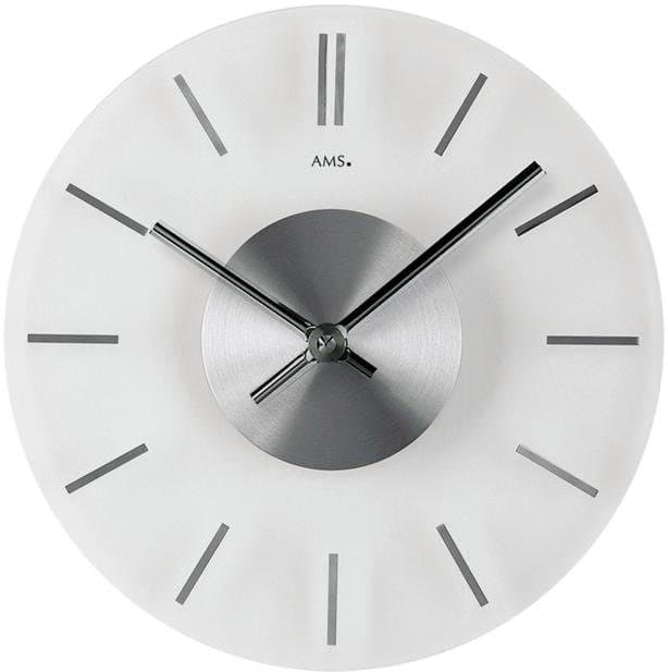 AMS Wanduhr W9318 | Silber