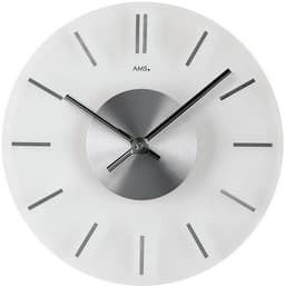 AMS Wanduhr W9318 | Silber