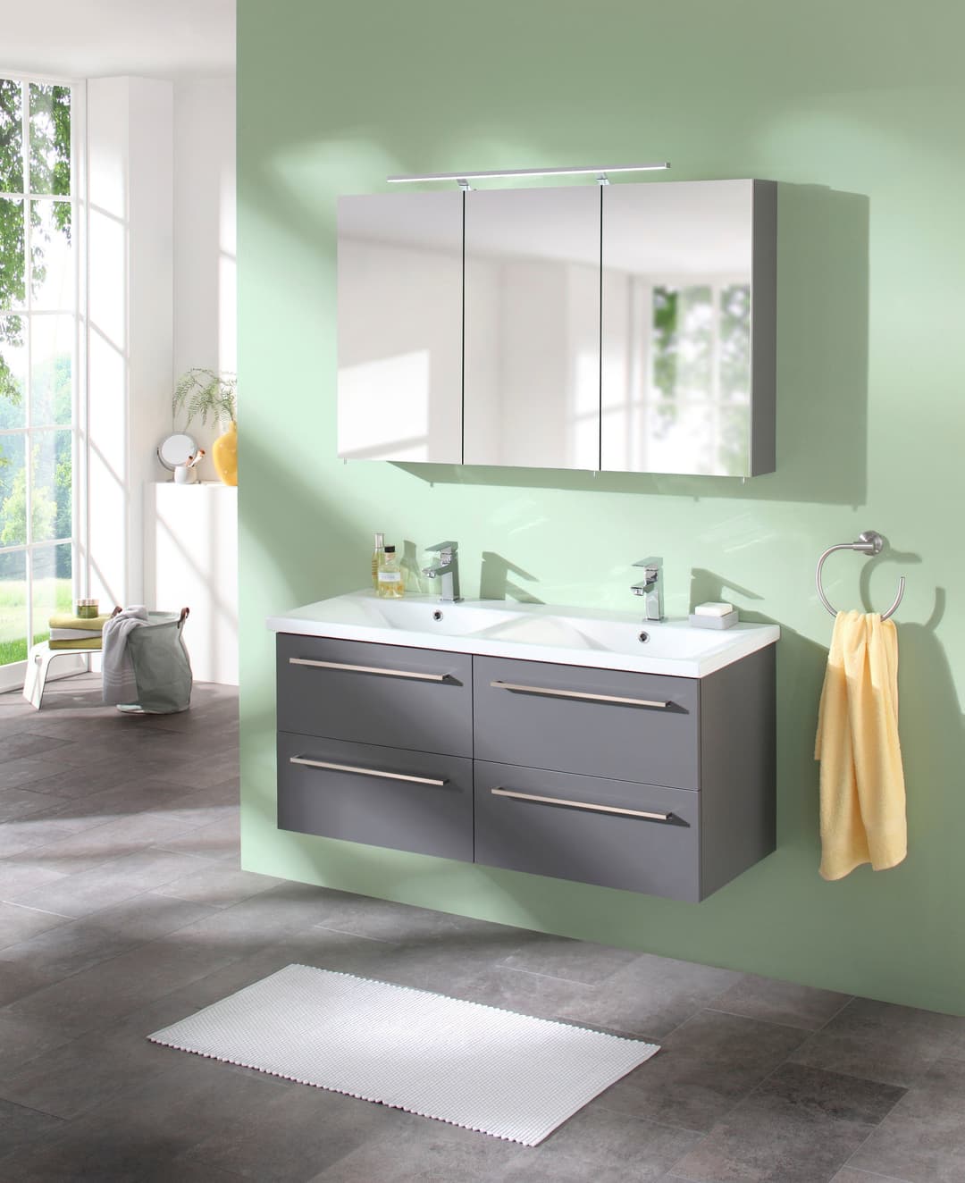 welltime Spiegelschrank Torino | Grau