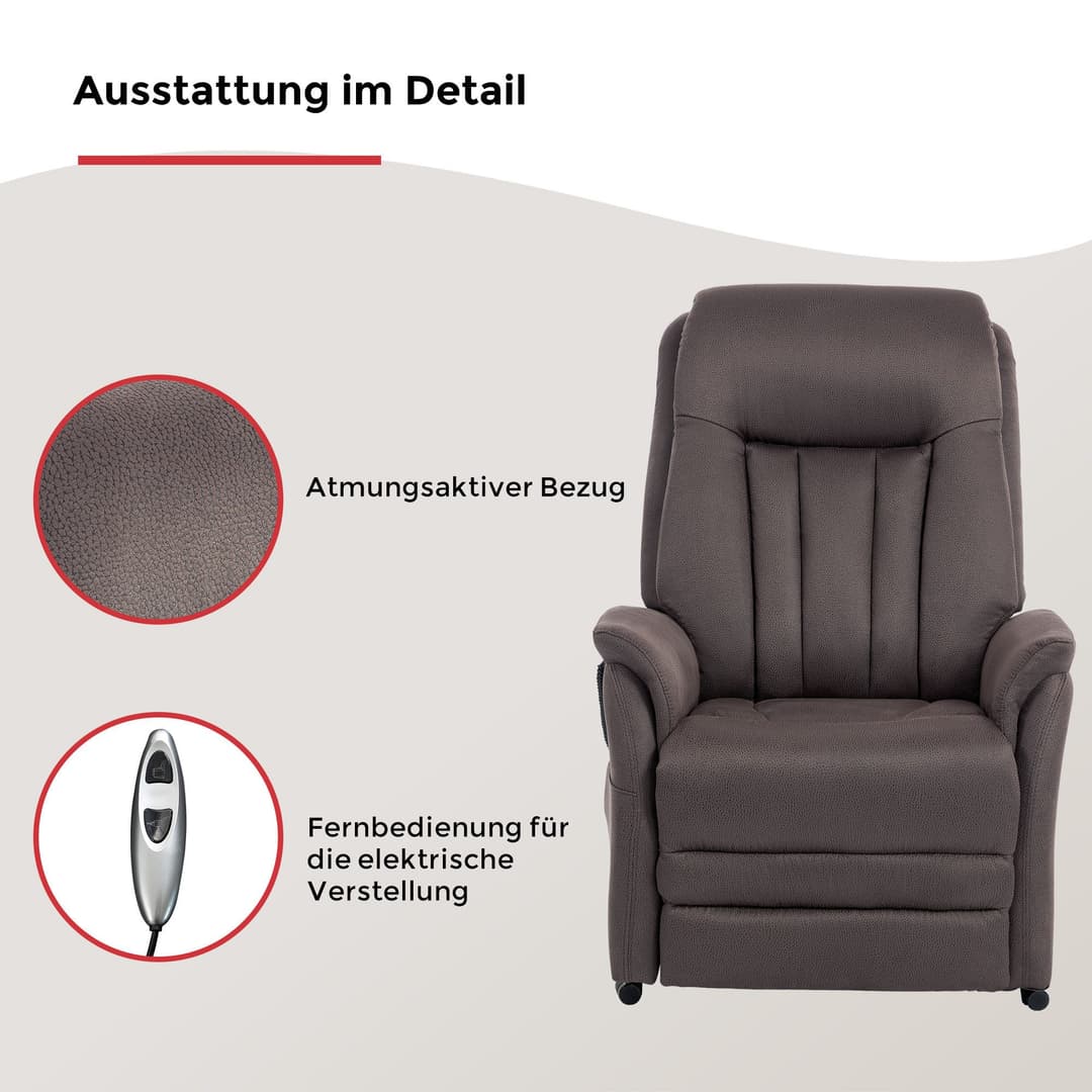 Duo Collection TV-Sessel Siena | Braun