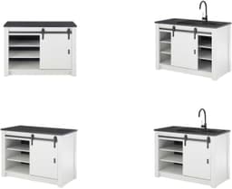 Home affaire Spülenschrank Sherwood | Weiß