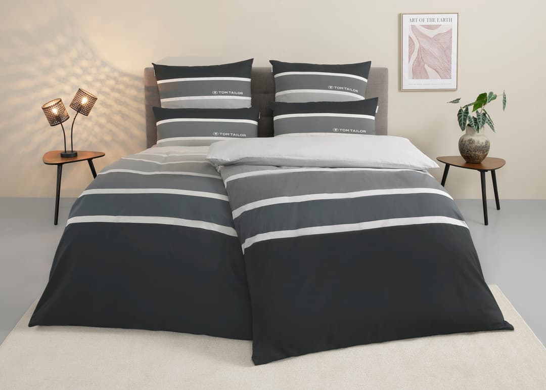 TOM TAILOR HOME Bettwäsche Felix | Grau