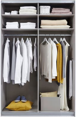 rauch Schwebetürenschrank Quadra | Weiß
