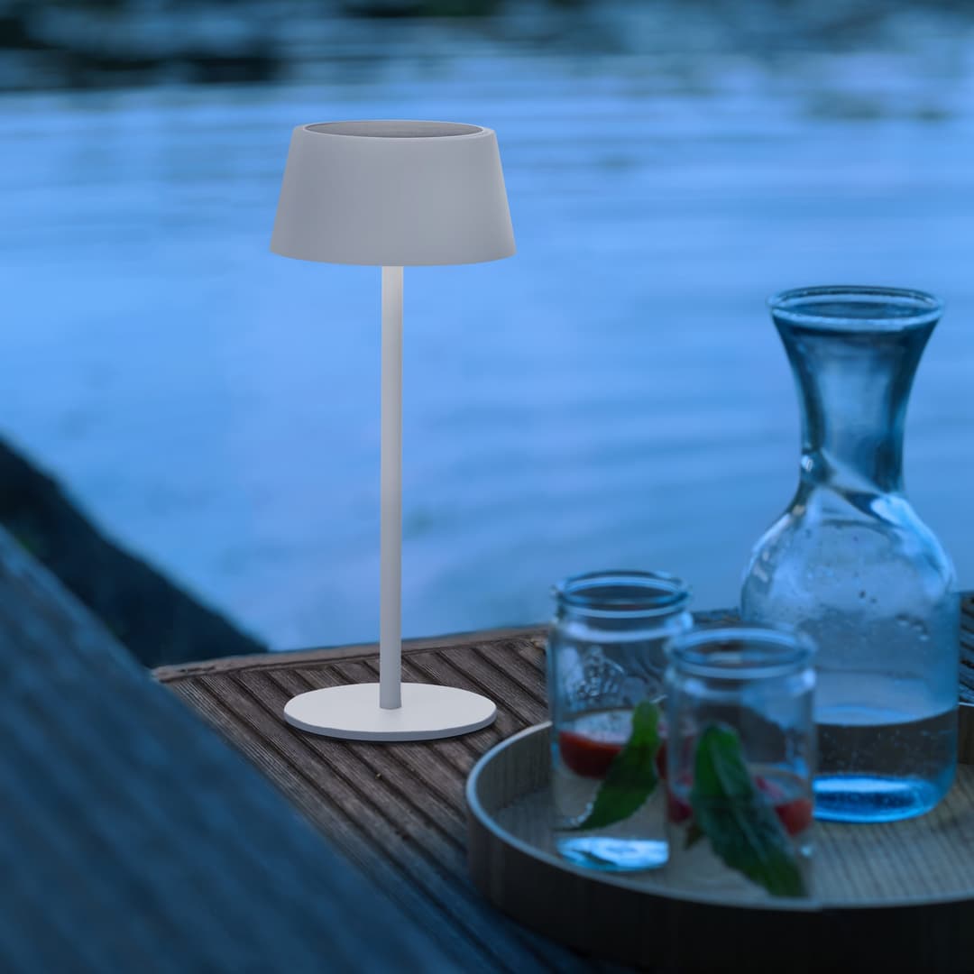 OTTO home LED Außen-Tischleuchte Oddny | Weiß