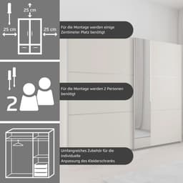rauch Schwebetürenschrank ASTANA | Weiß