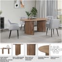 OTTO home Esstisch Bostonia | Braun 3