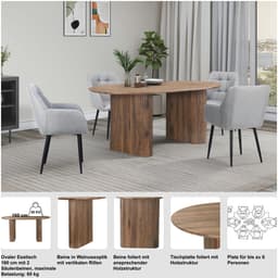 OTTO home Esstisch Bostonia | Braun