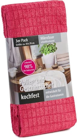 Gözze Geschirrtuch Polier- und Geschirrtuch | Rot