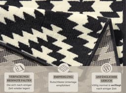 HANSE Home Läufer Nordic | Schwarz