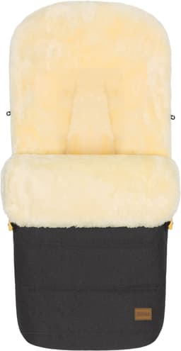 Fillikid Fußsack Bernina Style mit Lammfell | Grau