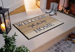 wash+dry by Kleen-Tex Fußmatte Welcome Home | Beige