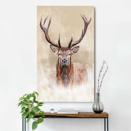 Reinders! Wandbild Hirsch | Braun