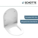 Schütte WC-Sitz Duroplast, WHITE D-Form PRO 5 | Weiß 2