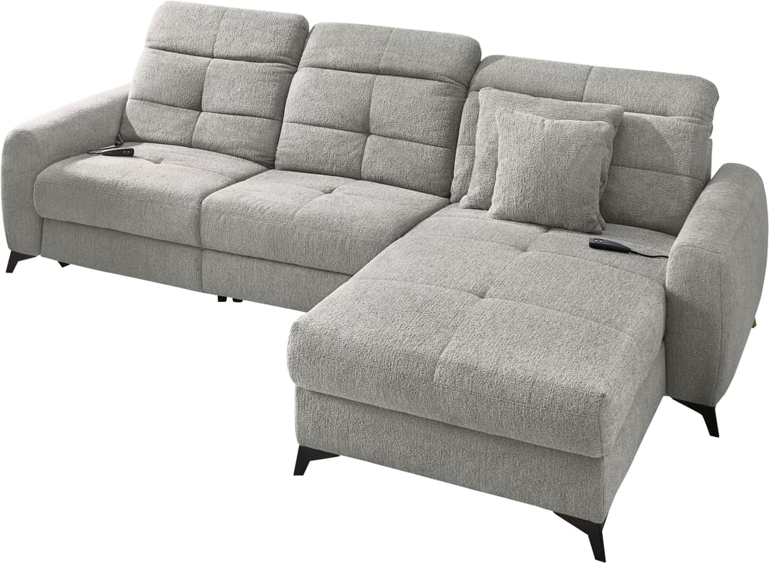 Jockenhöfer Gruppe Ecksofa Chillout L-Form | Grau