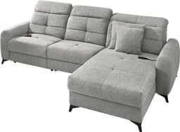 Jockenhöfer Gruppe Ecksofa Chillout L-Form | Grau