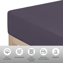 OTTO home Spannbettlaken PHYSALIS | Lila