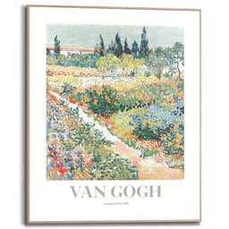 Reinders! Bild mit Rahmen Van Gogh - riverbank in springtime | Grün