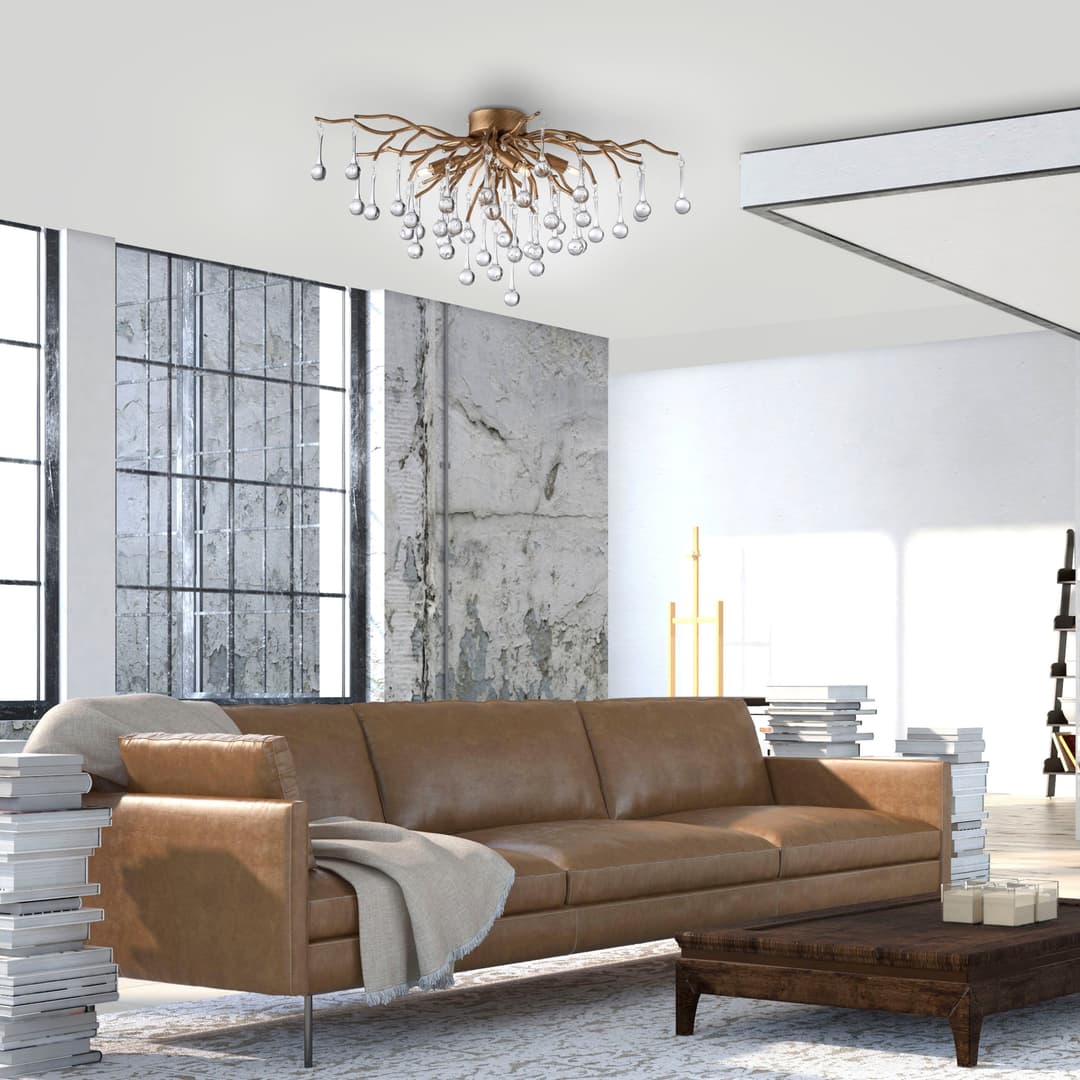 Paul Neuhaus Deckenleuchte ICICLE | Gold