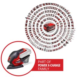 Einhell Akku-Multischleifer TE-OS 18/150 Li Solo | Mehrfarbig