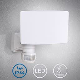 B.K.Licht LED Außen-Wandleuchte | Weiß
