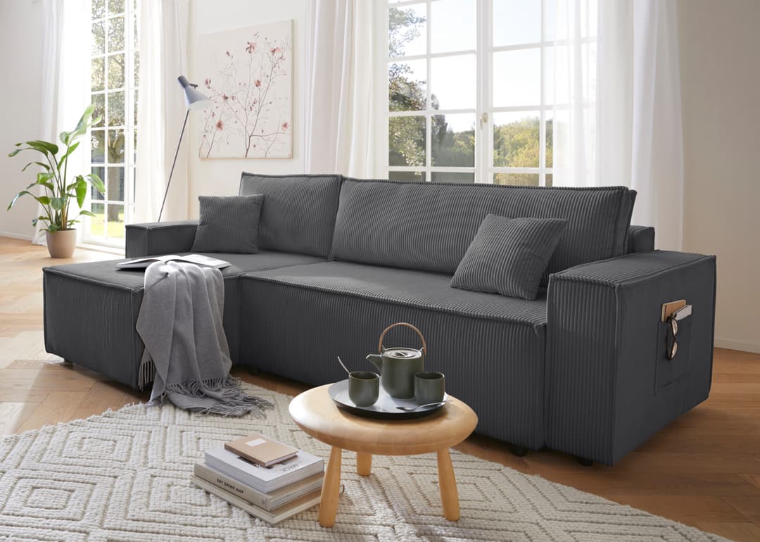 OTTO home Ecksofa CASSI L-Form | Grau