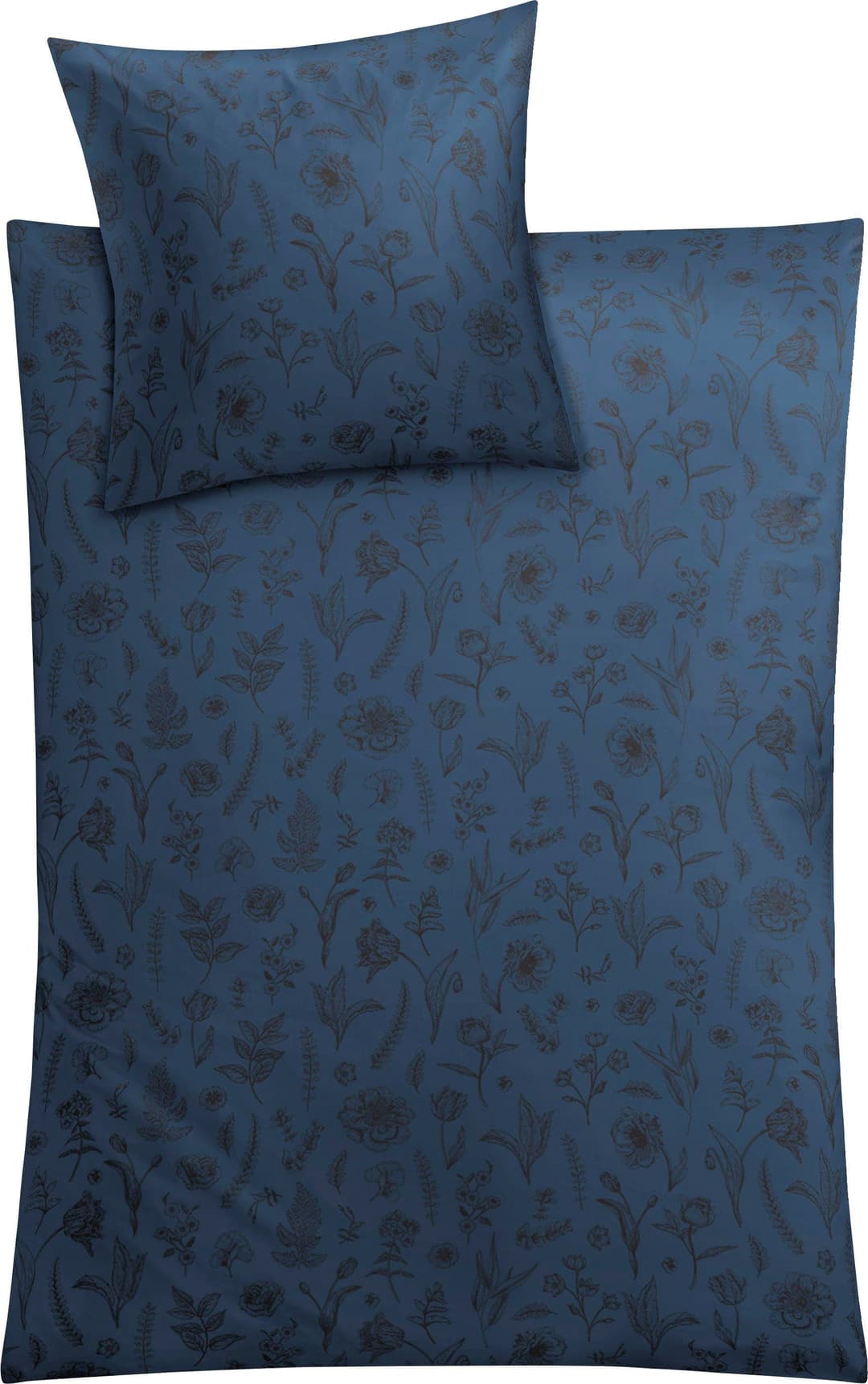Kleine Wolke Lisse Bettwäsche-Set | Blau