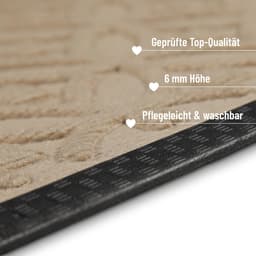 Wecon home Fußmatte Midnight Mosaic | Beige
