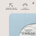 Schlafgut Basic Cotton Spannbettlaken | Blau 4