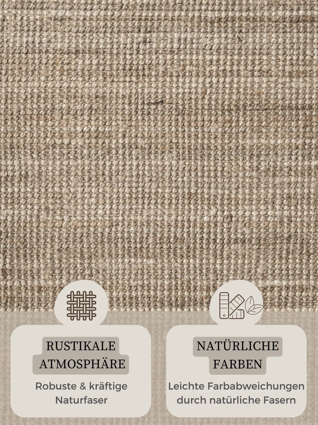 HANSE Home Teppich Jaipur Juteteppich | Braun
